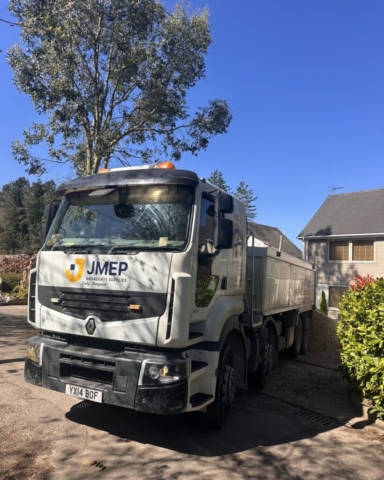 Residential delivery of aggregate for customer.